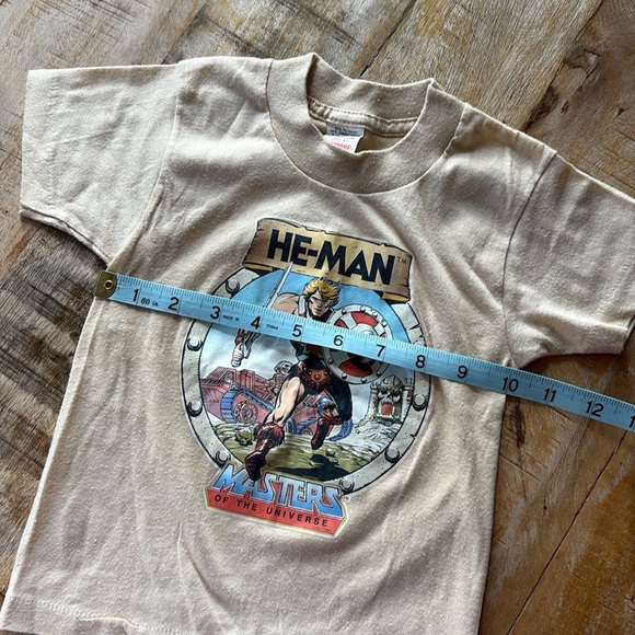 Vintage He-Man Masters of the Universe Kids Tan T-Shirt 2t - Picture 5 of 6